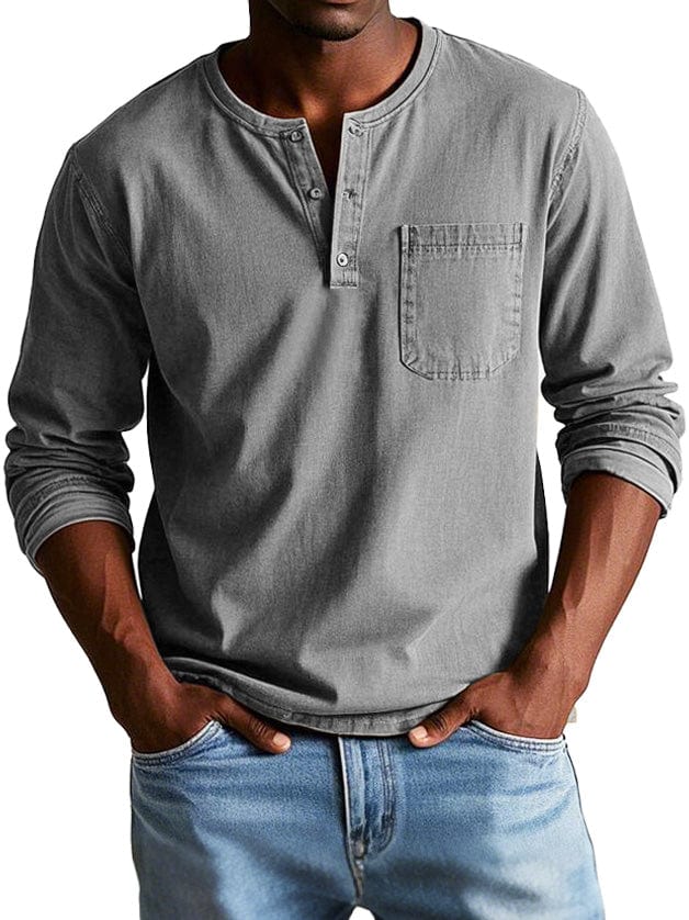 Federico™ | Camiseta Henley Vintage