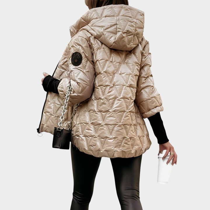 Cristina™ | Chaqueta con capucha estilo patchwork