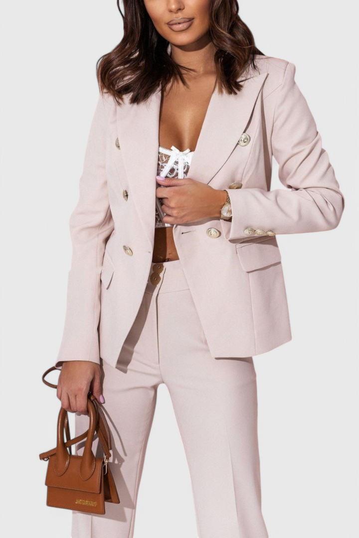 Rosalind Conjunto de Blazer y Pantalones Elegantes
