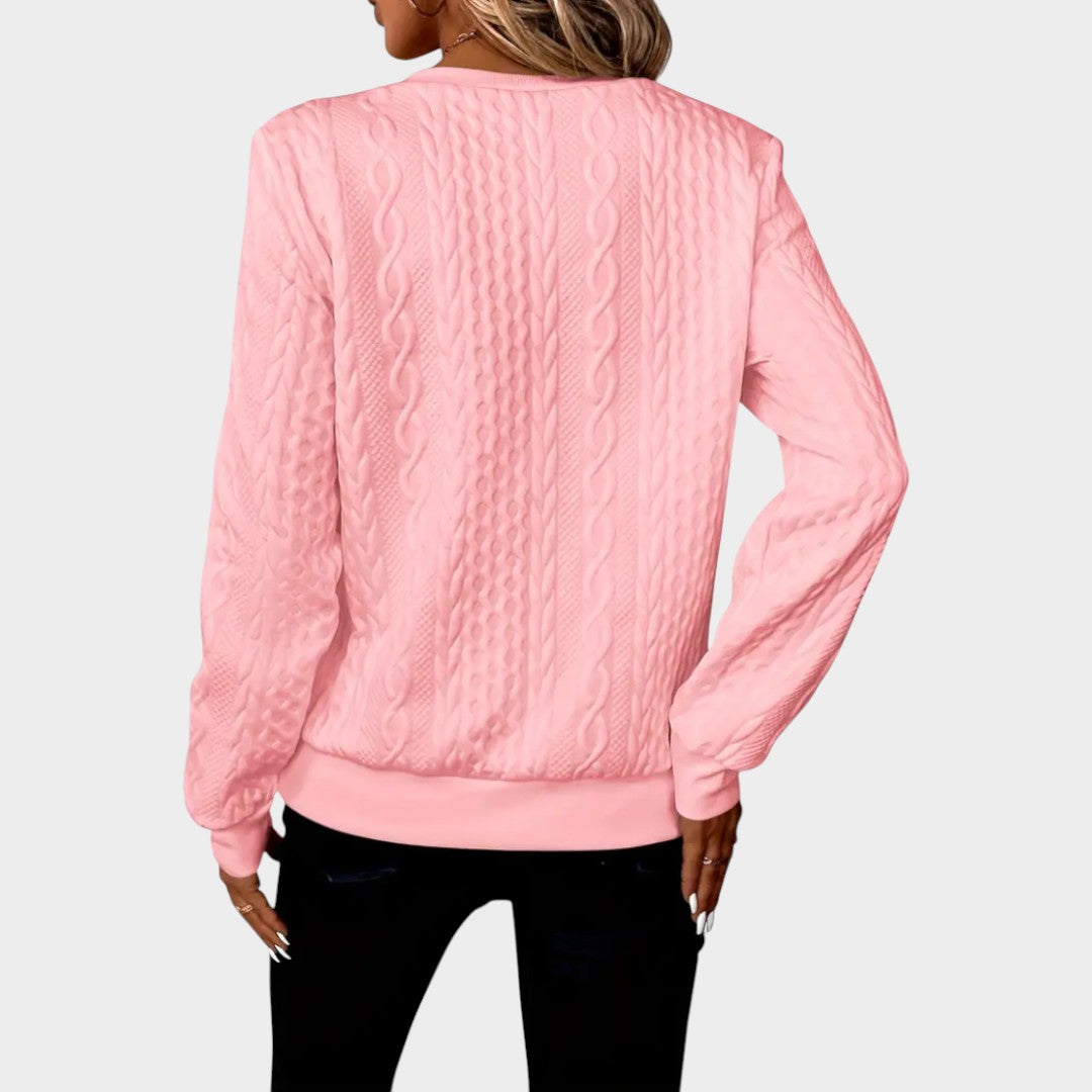 Zoe™ | Jersey de Punto con Cremallera Suave