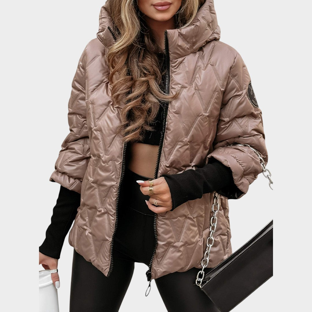 Cristina™ | Chaqueta con capucha estilo patchwork