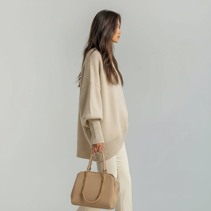 Hanna | Suéter de cuello redondo suave 