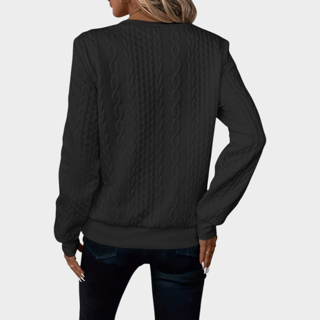 Zoe™ | Jersey de Punto con Cremallera Suave