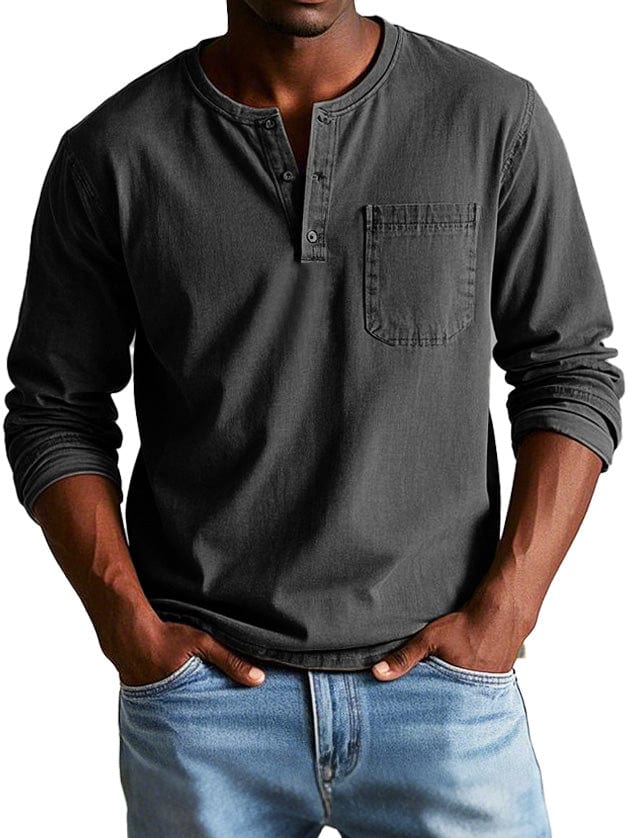 Federico™ | Camiseta Henley Vintage