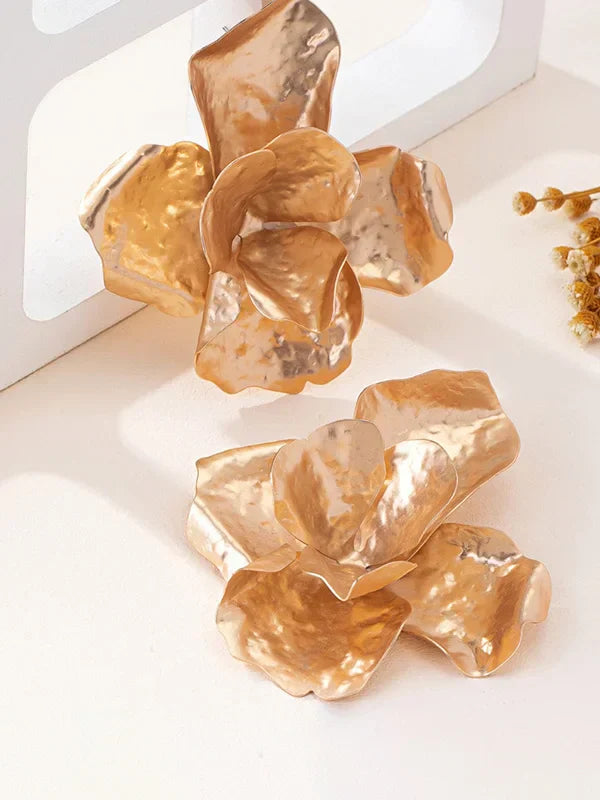 Pendientes Brillantes con Forma de Flor