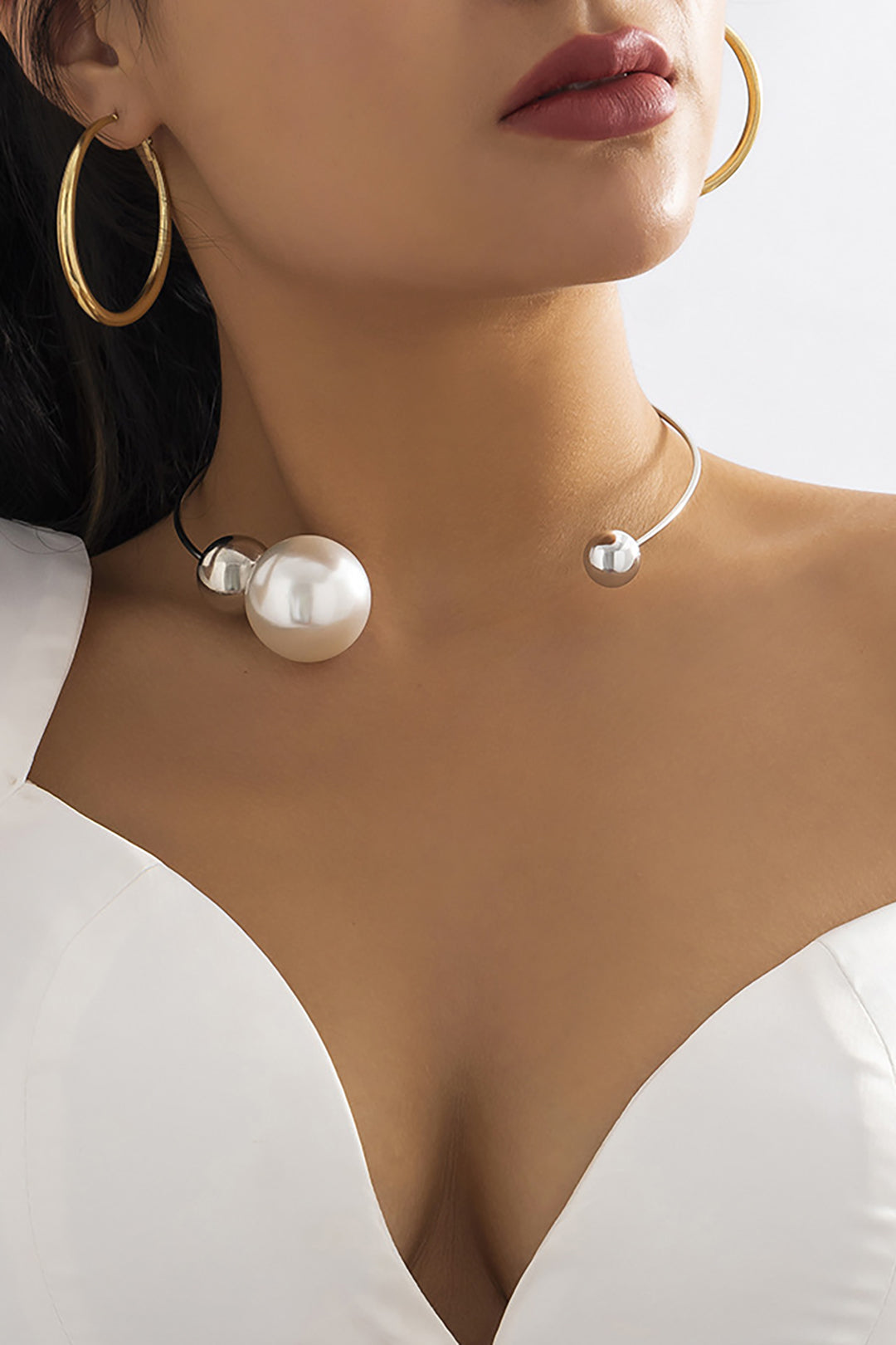 Collares de Perlas de Metal 