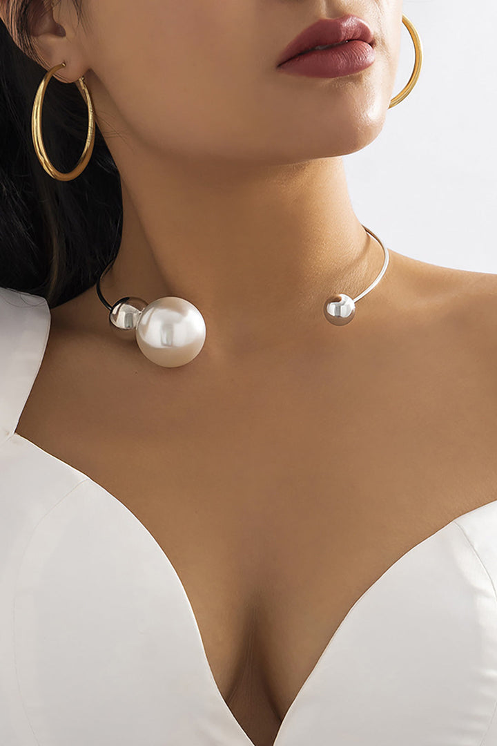 Collares de Perlas de Metal 