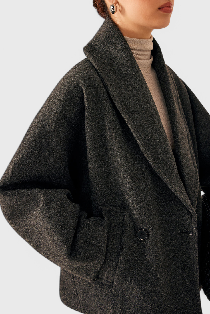 Helena | Abrigo de tweed de gran tamaño