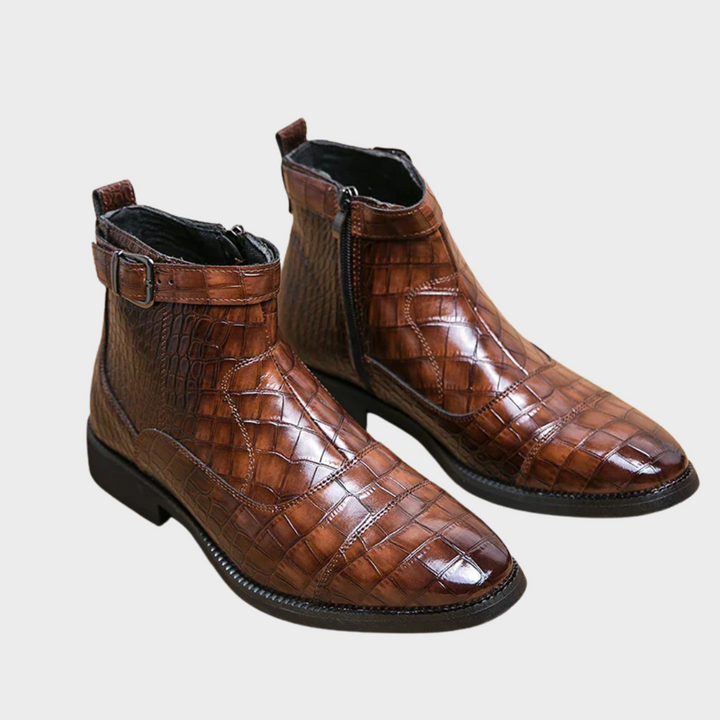 Dylan™ | Botas con hebilla de cuero sintetico