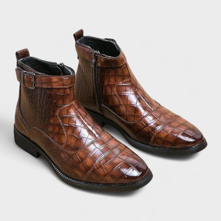 Dylan™ | Botas con hebilla de cuero sintetico