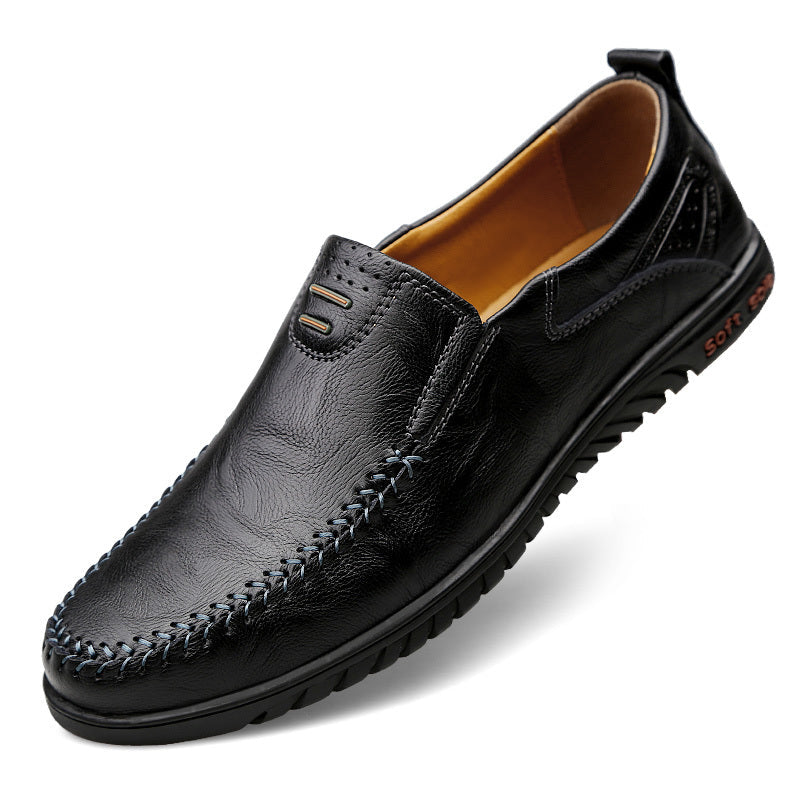 Mocasines elegantes de cuero