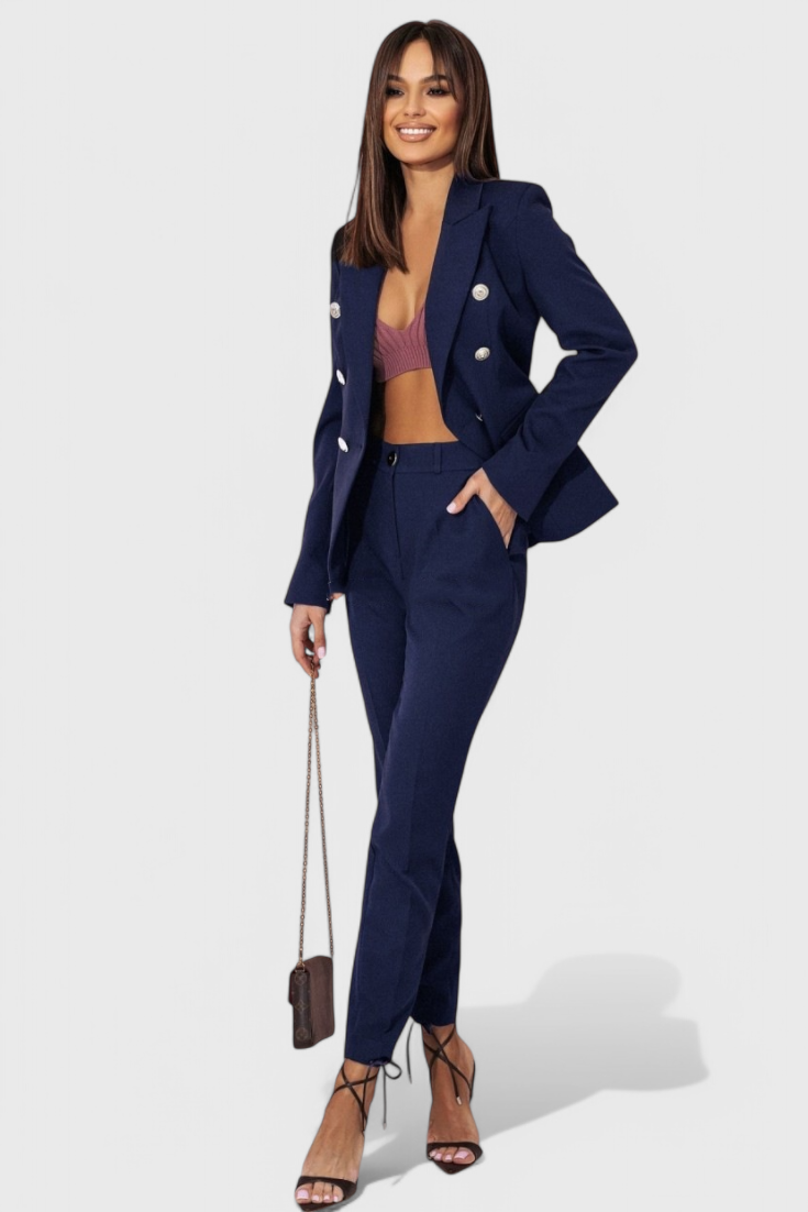 Rosalind Conjunto de Blazer y Pantalones Elegantes