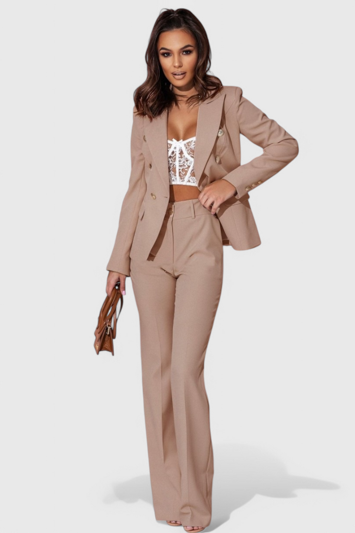 Rosalind Conjunto de Blazer y Pantalones Elegantes