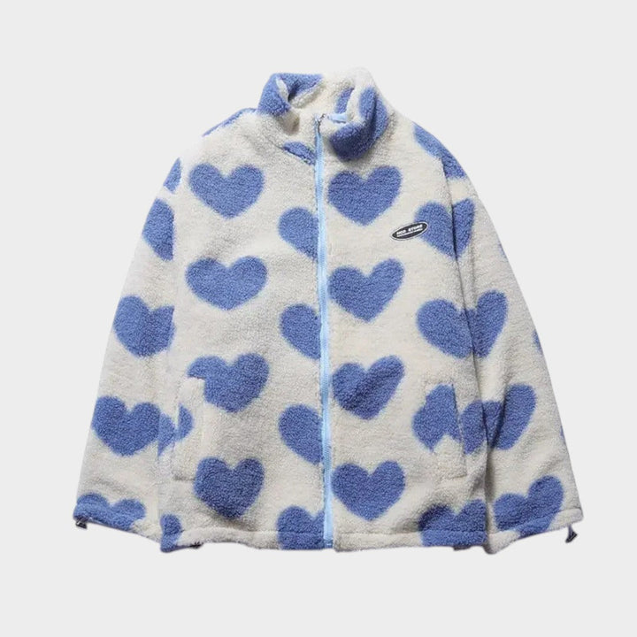 Diana™ | Chaqueta reversible con estampado de corazones y diseño cómodo