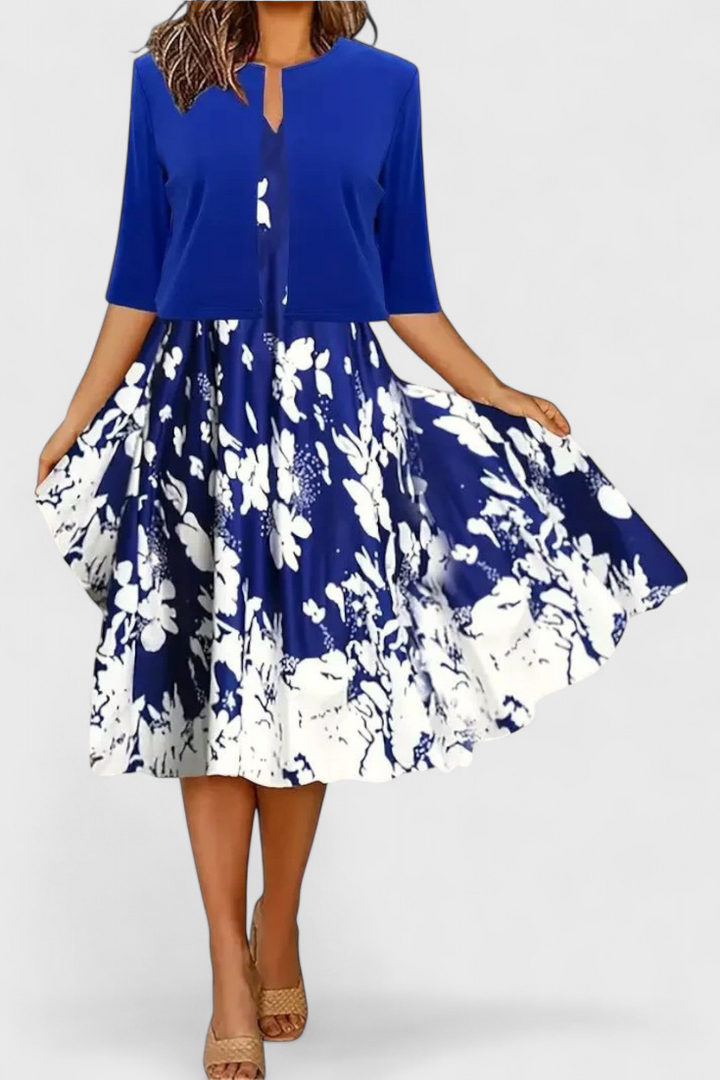 Estrella Conjunto de Vestido Blazer Midi