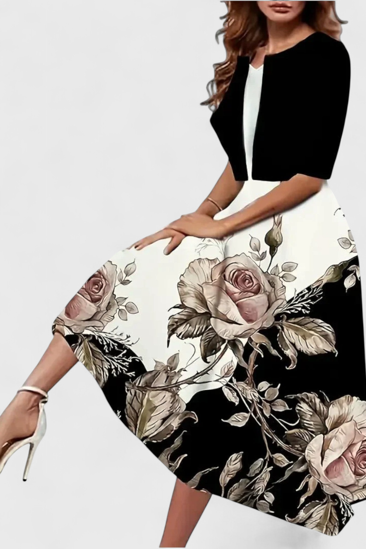 Estrella Conjunto de Vestido Blazer Midi