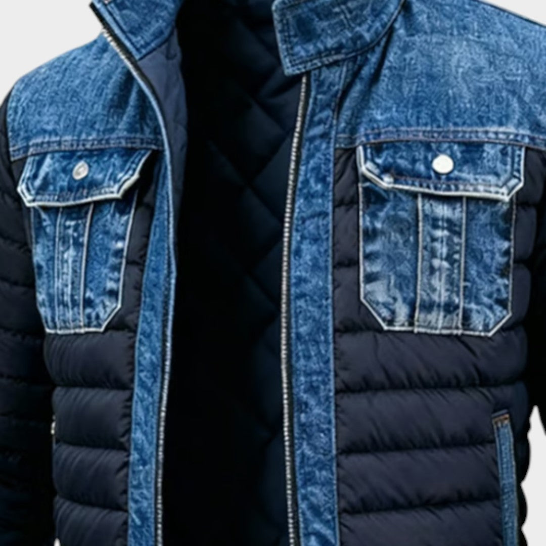 León™ | Chaqueta acolchada híbrida de denim para un estilo urbano