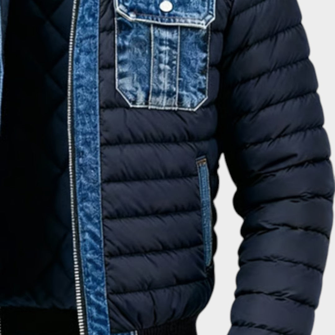 León™ | Chaqueta acolchada híbrida de denim para un estilo urbano