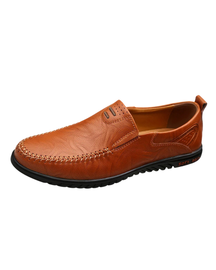 Mocasines elegantes de cuero
