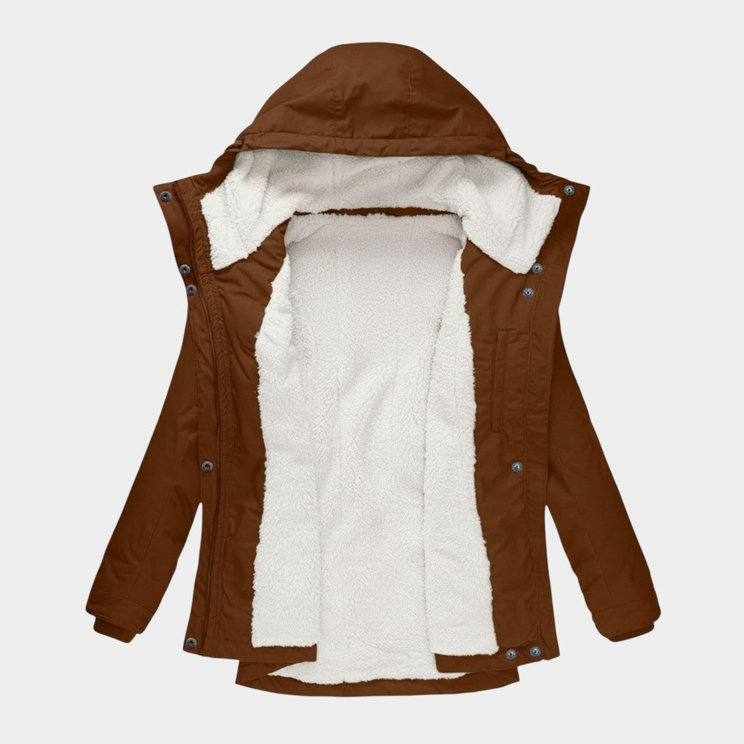 Ana™ | Chaqueta otoñal larga de felpa