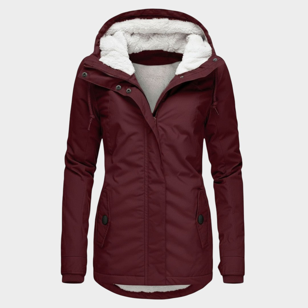 Ana™ | Chaqueta otoñal larga de felpa