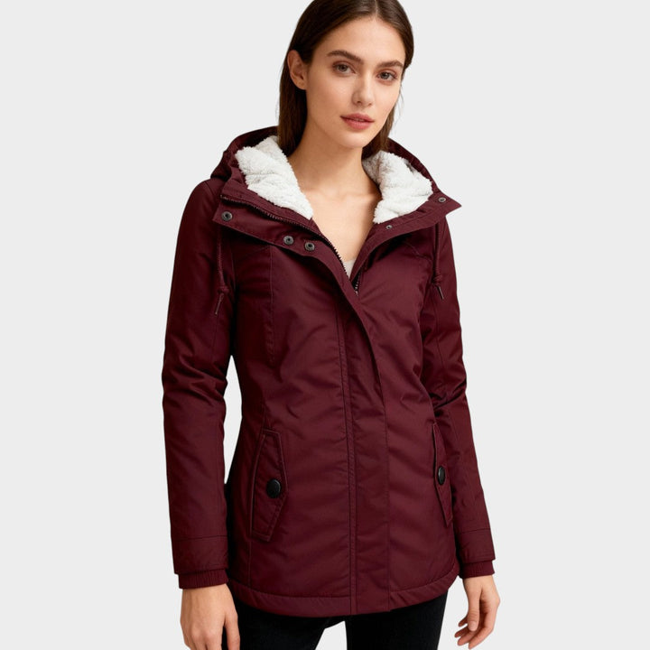 Ana™ | Chaqueta otoñal larga de felpa