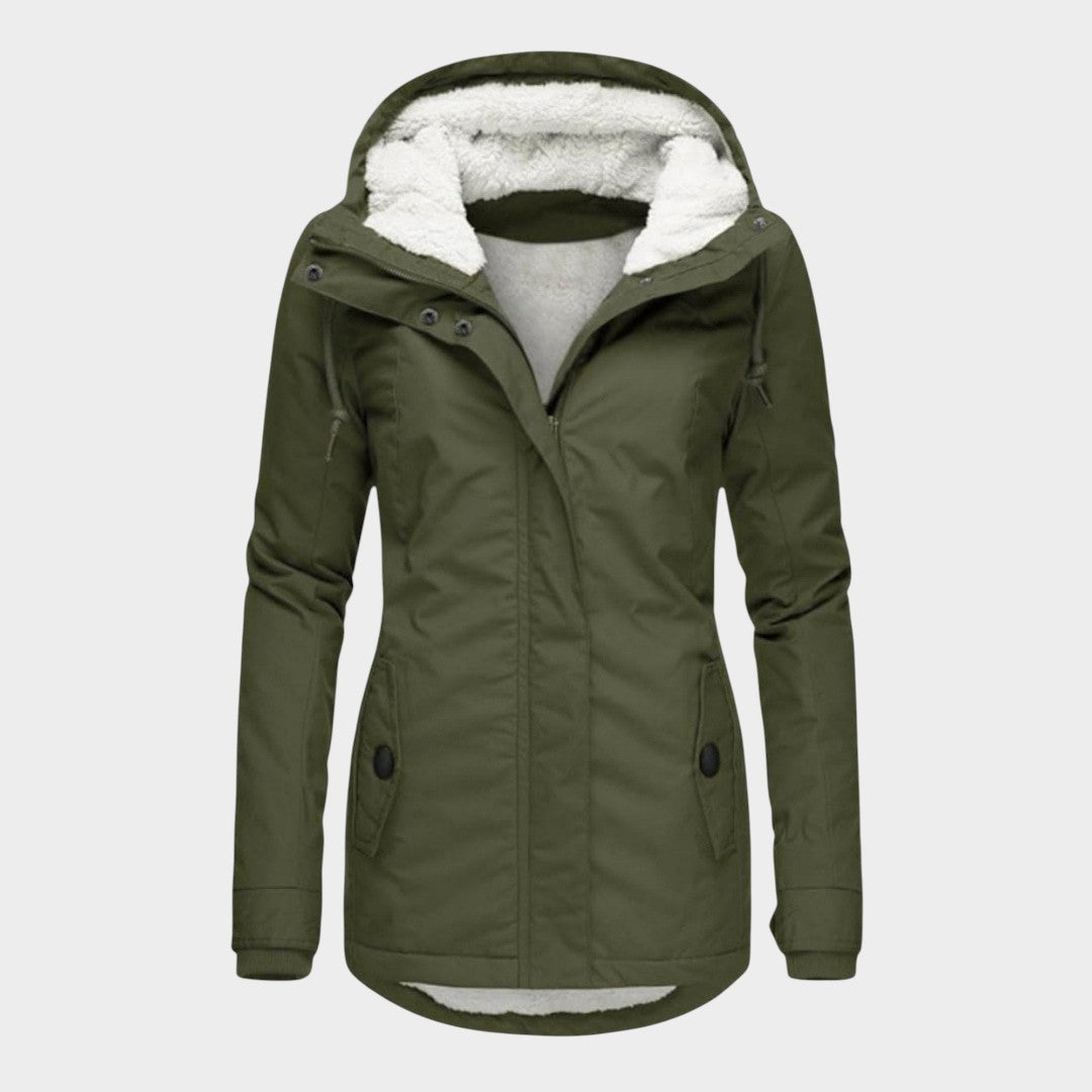 Ana™ | Chaqueta otoñal larga de felpa