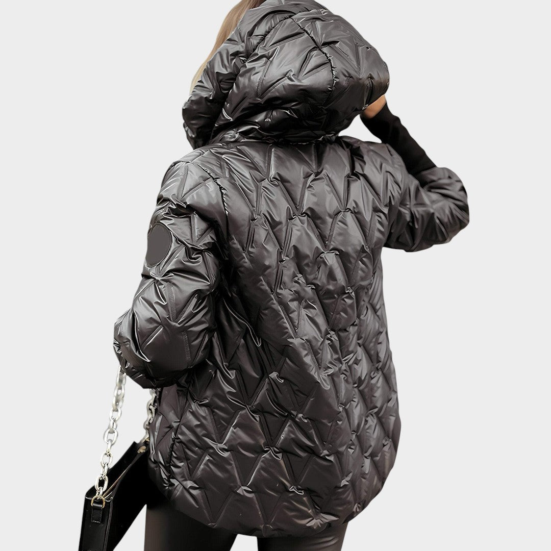 Cristina™ | Chaqueta con capucha estilo patchwork