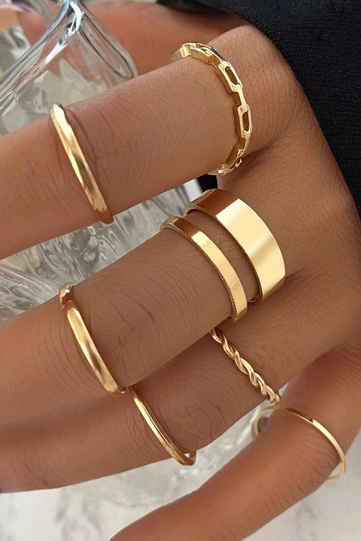 Conjunto de 7 anillos