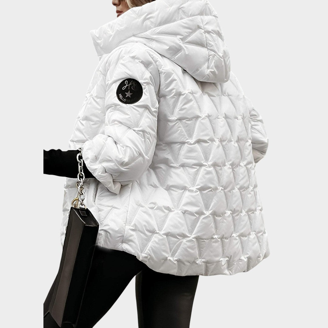 Cristina™ | Chaqueta con capucha estilo patchwork