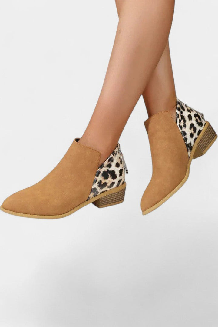 Janicee Botas Ortopédicas con Estampado de Leopardo