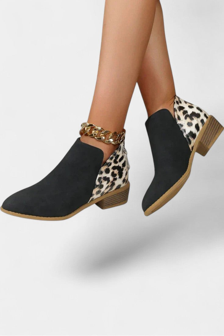 Janicee Botas Ortopédicas con Estampado de Leopardo