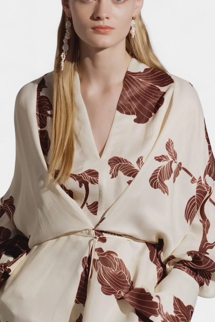 Claribel Vestido Kimono con Estampado Origami