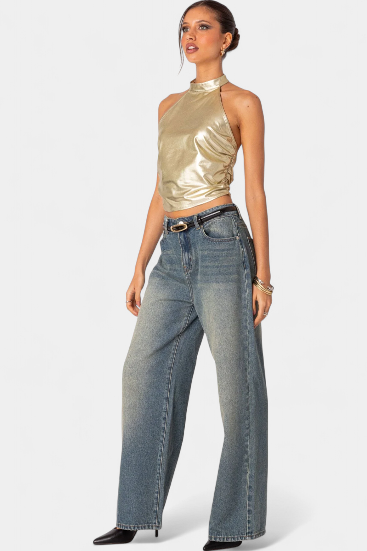 Ana | Top Halter Metálico Karter