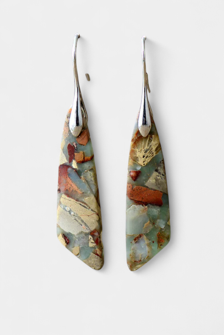 Pendientes de pájaro con circonitas mixtas