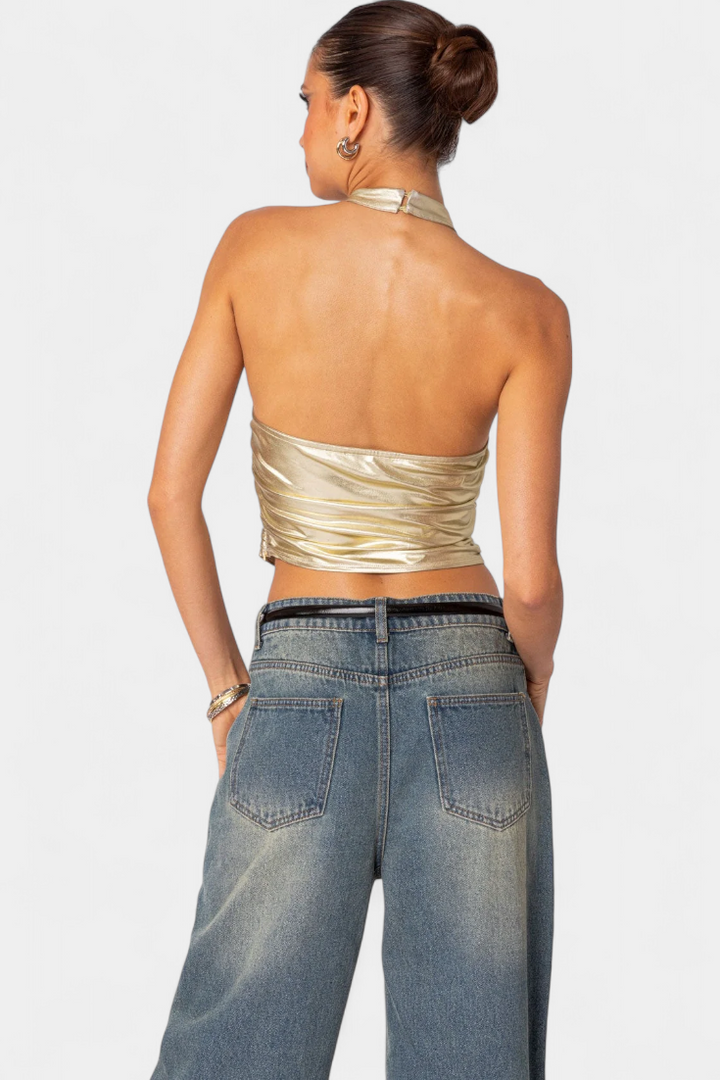 Ana | Top Halter Metálico Karter