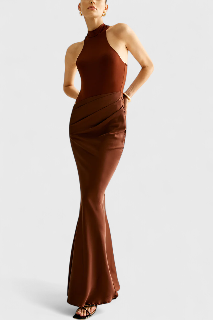 Mafalda Vestido Maxi con Estilo Tank Top y Silueta Esbelta