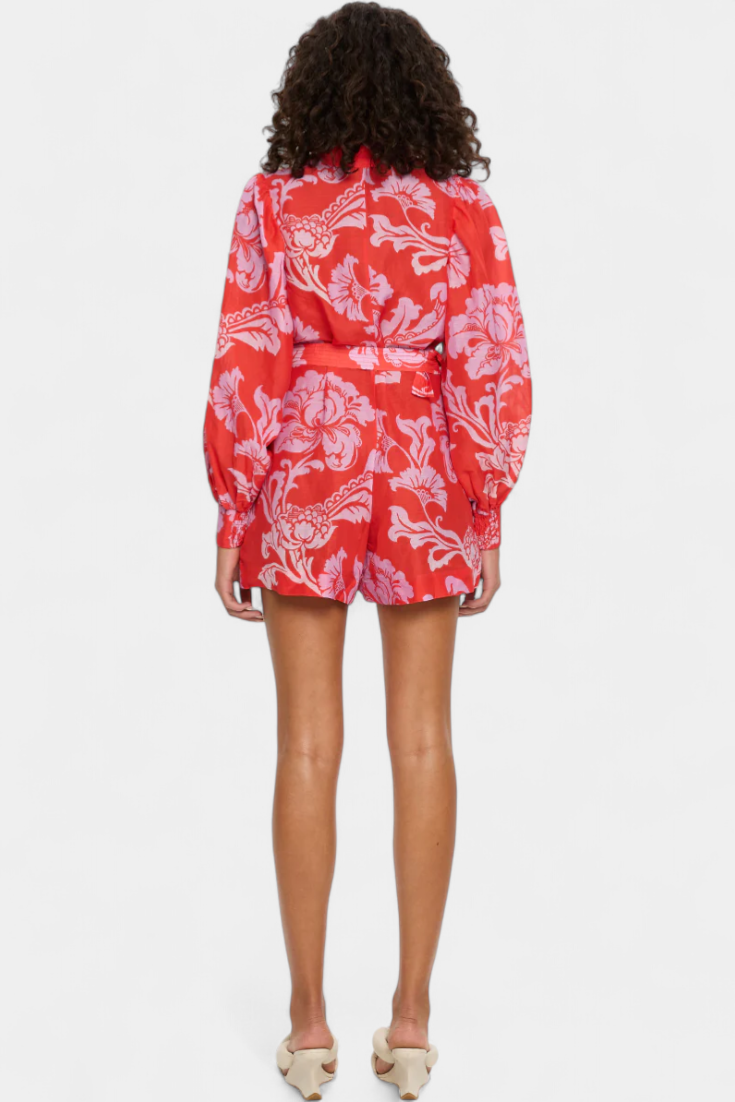 Suzanne Mono Floral con Cinturón Florentino