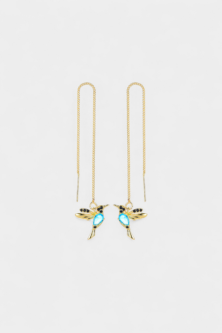 Pendientes de Pájaro de Circonio Mixto