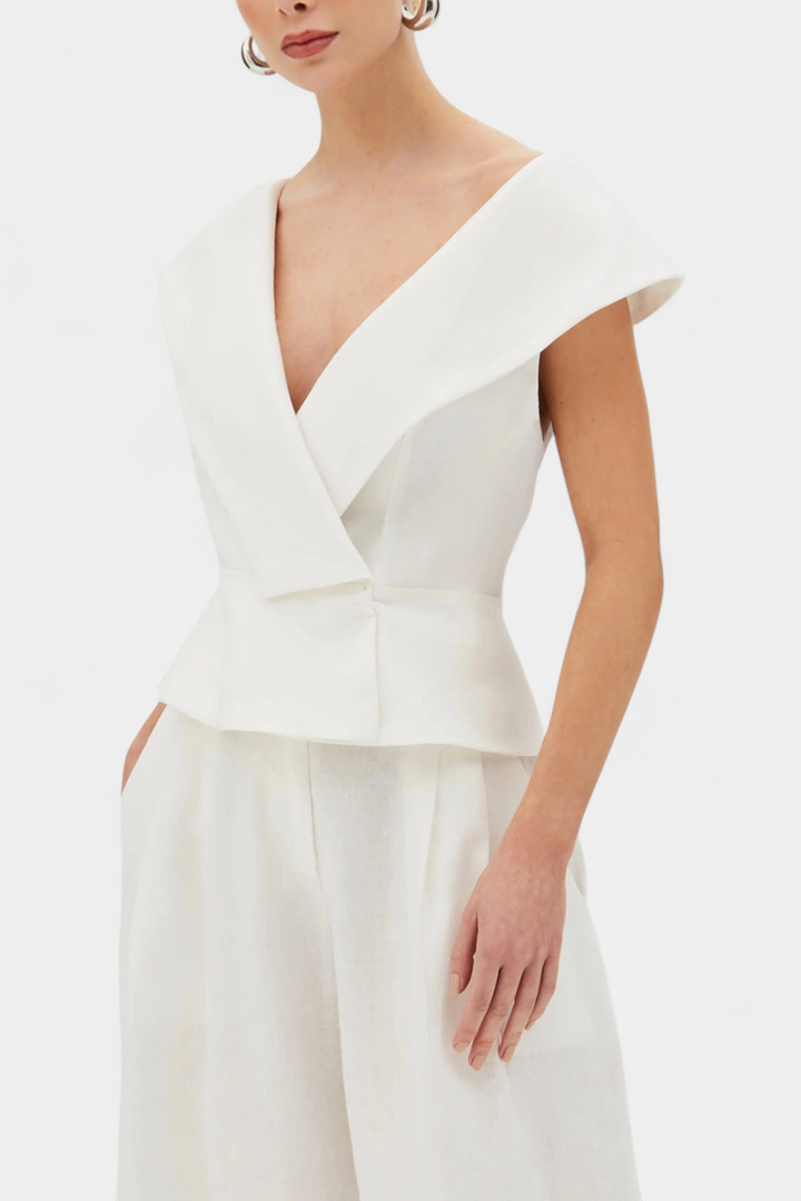 Hayden Conjunto Top Asimétrico y Pantalón Palazzo