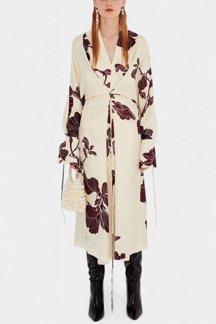 Claribel Vestido Kimono con Estampado Origami