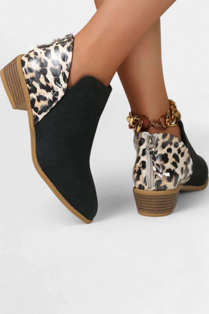 Janicee Botas Ortopédicas con Estampado de Leopardo