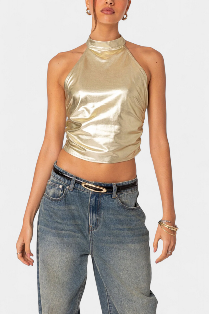 Ana | Top Halter Metálico Karter