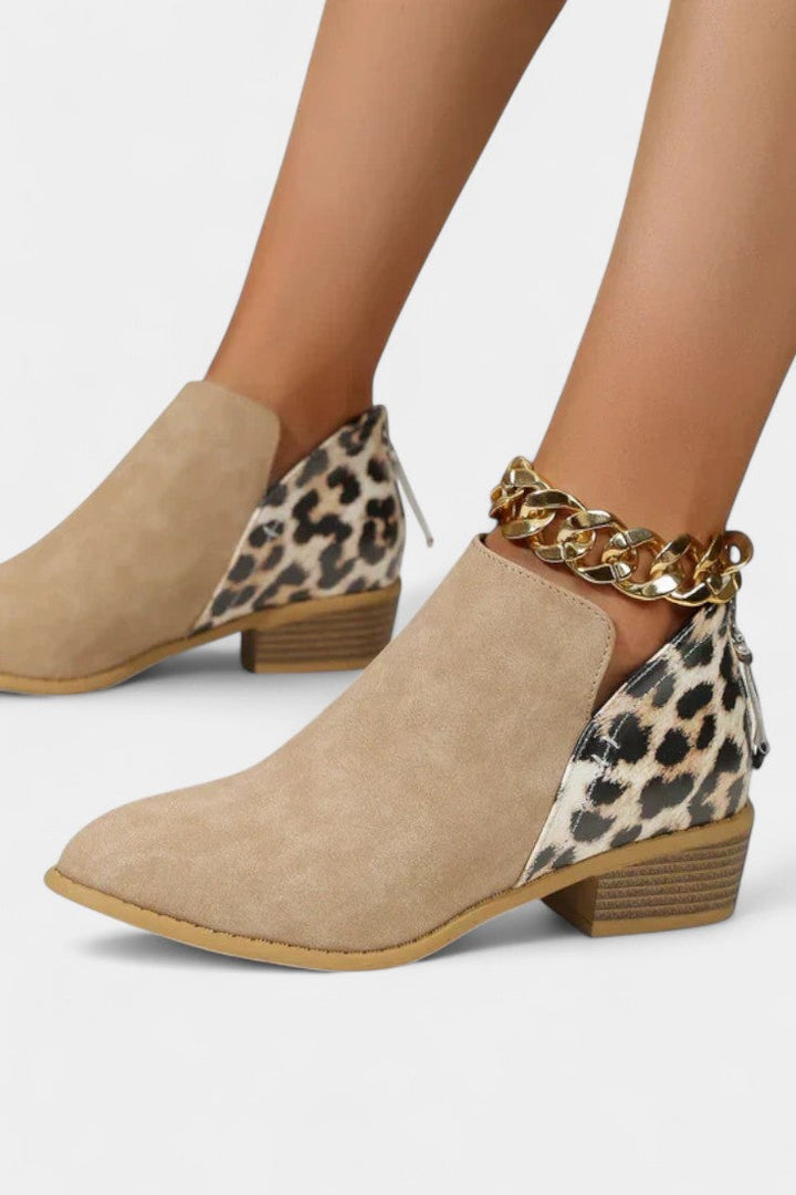 Janicee Botas Ortopédicas con Estampado de Leopardo