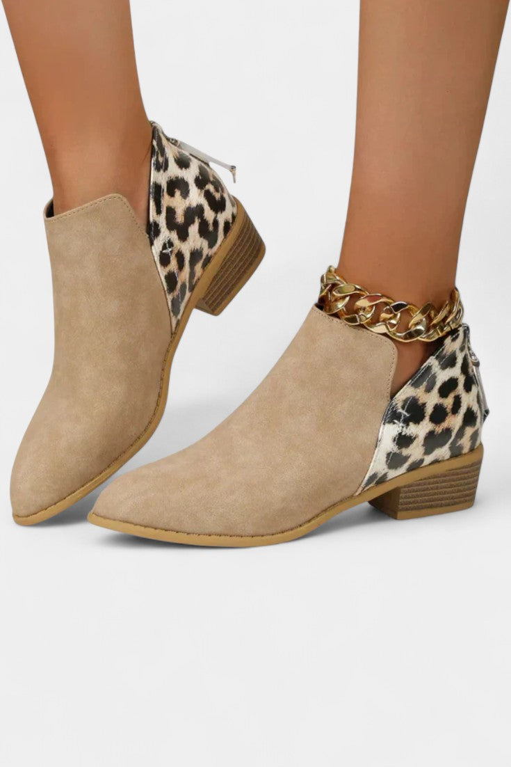 Janicee Botas Ortopédicas con Estampado de Leopardo