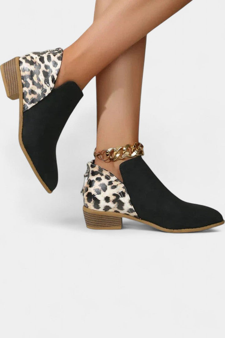 Janicee Botas Ortopédicas con Estampado de Leopardo