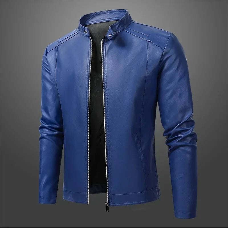 Miguel™ | Chaqueta de cuero elegante estilo hombre motociclista