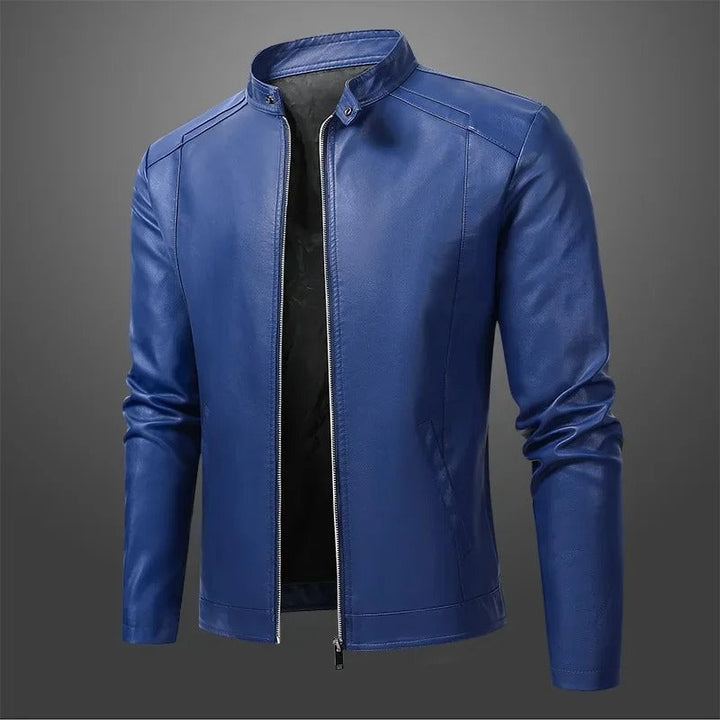 Miguel™ | Chaqueta de cuero elegante estilo hombre motociclista