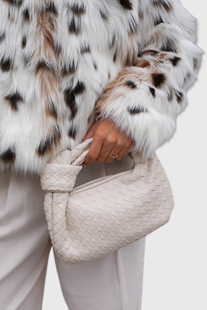 Bolso Satchel Sage Mini Tejido