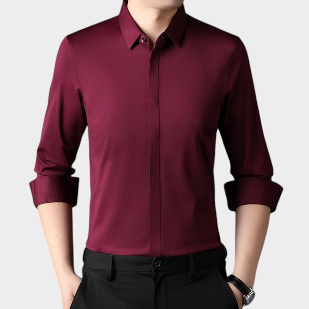 Mitchel™ | Camisa elastica sin arrugas para hombre